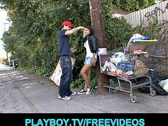 Asian teen dropout is picked up and fucked in a pickup