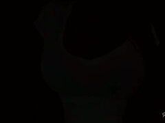 Grote kont, Grote mammen, Rondborstig, Zwart, Interraciaal, Moeder, Gezichtspunt, Tieten likken