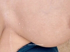 Young 18yo Vietnamese Babe Pong 1 - Big tits outdoors on the beach