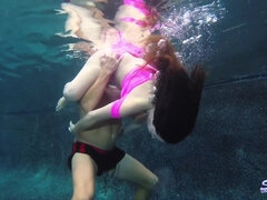Beautiful Annika Eve under water sex scene