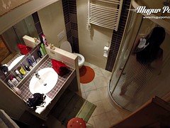 Kira Queen BACKSTAGE in the bathroom naked