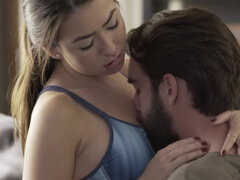 アナル, 茶髪の, カップル, イく瞬間, 顔射, キス, 自然山雀, 剃毛