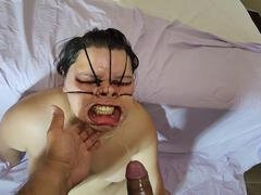 Amateur, Cul à la bouche, Belle grosse femme bgf, Rondelette, Éjaculer dans la bouche, Tir de sperme, Faciale, Humiliation