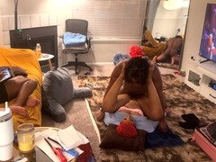 ベッドルーム, デカチン, 黒人, カップル, 黒人, 女 人男 人, 自家製, 母