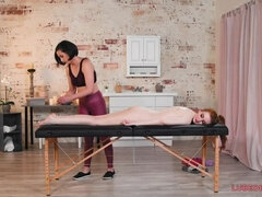 Culo, Rostro sentado, Lesbiana, Lamidas, Masaje, Coño, Pelirrojo