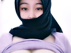 デカパイ, インドネシア人, 淫乱熟女, 公共, シーメール, 一人, オッパイの