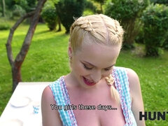 Blondine, Gehörnter ehemann, Tschechisch, Europäisch, Hd, Zopf, Pov, Titten