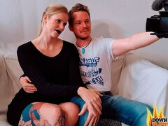 デカ尻, デカチン, フェラチオ, バック, 淫乱熟女, 驚き, タトゥー, オッパイの