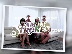 Crazy blondie Britney Amber gets showered with cum