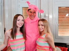 Enthousiasteling, Grote lul, Pijpbeurt, Flexibiel, Klein, Mager, Zoon, Tieten likken