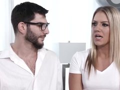 Блондинки, Минет, Член, Мужья, Натуральные сиськи, Рыжие, Втроем, Жена