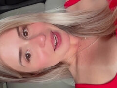 Grosser arsch, Grosse titten, Blondine, Frau, Masturbation, Öffentlich, Muschi, Solo