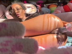 Cul, Noire, Noir ébène, Masturbation, Solo, Jouets