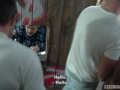 美人, ブロンド, 茶髪の, チェコ, ハードコア, 淫乱熟女, タトゥー