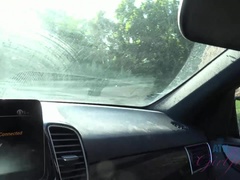 素人, ビーチ, 車, 露出狂, 彼女, アウトドア, 公共, のぞき