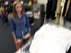美女, フェラチオ, 茶髪の, ハメ撮り, 公共, ヤリマン