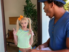 お尻, ブロンド, フェラチオ, バック, 手コキする, 怪物, ティーン, オッパイの