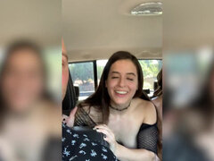 彼女, レズビアン, アウトドア, パーティ, 小柄, 公共, オッパイの