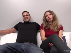 ブロンド, フェラチオ, カップル, チェコ, ハードコア, なめる, 淫乱熟女