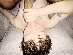 Insatiable papi takes his hard-on deep inside my twink hole