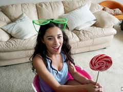 Deepthroating Latina Makes it Fit