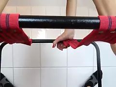Milf gets squirting orgasms from a meaty cock in her ass