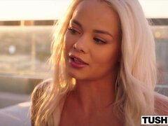 TUSHY Influence Elsa Jean is back for an anal encore with Emily Willis on PornHD