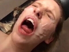 18 ans, Anal, Tir de sperme, Extrême, Bâillonner, Partouze, Fête, Adolescente