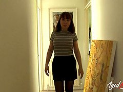 黒人, フェラチオ, エロ熟女, チン, 下着, 熟年, 淫乱熟女, 母