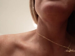Amoral busty MILF solo emotional scene