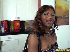 Anal, Cul, Noir ébène, Masturbation, Nue  à poil, Lécher le sphincter, Transsexuelle, Jarretelles