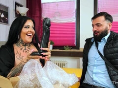 ベッドルーム, デカチン, デカパイ, フェラチオ, 巨乳な, バック, なめる, 淫乱熟女
