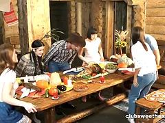 Thanksgiving Dinner turns into Fucking Fiesta by ClubSweethearts
