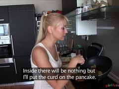 Lesbian Couple Take  A Break From Cooking To Bang