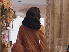 Amerikanisch, Arsch, Tussi, Braunhaarige, Hd, Erotischer film, Solo, Strümpfe