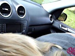 Rubia, Mamada, Corrida, Europeo, Lencería, Al aire libre, Puta, Juguetes