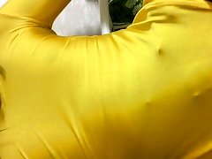 yellow leotard (taken on smartphone cam)