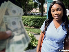 フェラチオ, 茶髪の, バス, 車, バック, 黒人, 淫乱熟女, 看護婦