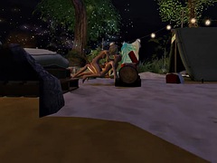 SECOND LIFE - fun with a laser and romantic moments with SATAN