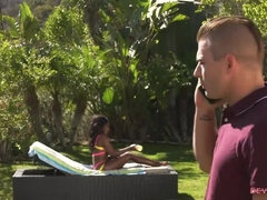 Americano, Culo, Belleza, Polla, Estilo perrito, Interracial, Tetas naturales, Al aire libre