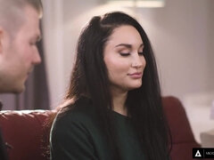 Curvy Babe Gabi Paltrova Loves Swallowing Cum! - Blowjob