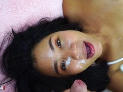 Compilation of facials on a Chinese milf