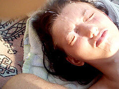 Семяизвержение, Сперма на лице, Очки