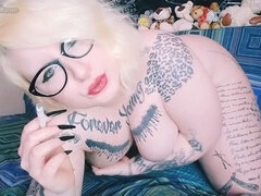 Watching you while I smoke without any clothes on