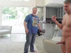 アナル, 舞台裏, ブロンド, 熟年, 淫乱熟女