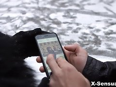 Schönheit, Vollbusig, Spermaladung, Hundestellung, Natürlichen titten, Ablutschen, Jungendliche (18+), Titten