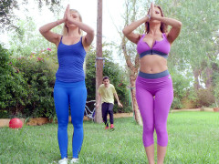 捕まる, 淫乱熟女, 母, アウトドア, ソフトコア