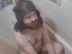 Enthousiasteling, Grote lul, Mollig, Homo, Harig, Douche, Alleen