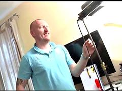 デカチン, ブロンド, フェラチオ, カップル, イく瞬間, ハードコア, オマンコ, オッパイの