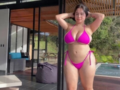 デカ尻, デカパイ, ビキニ, 巨乳な, オナニー, 自然山雀, オマンコ, オッパイの